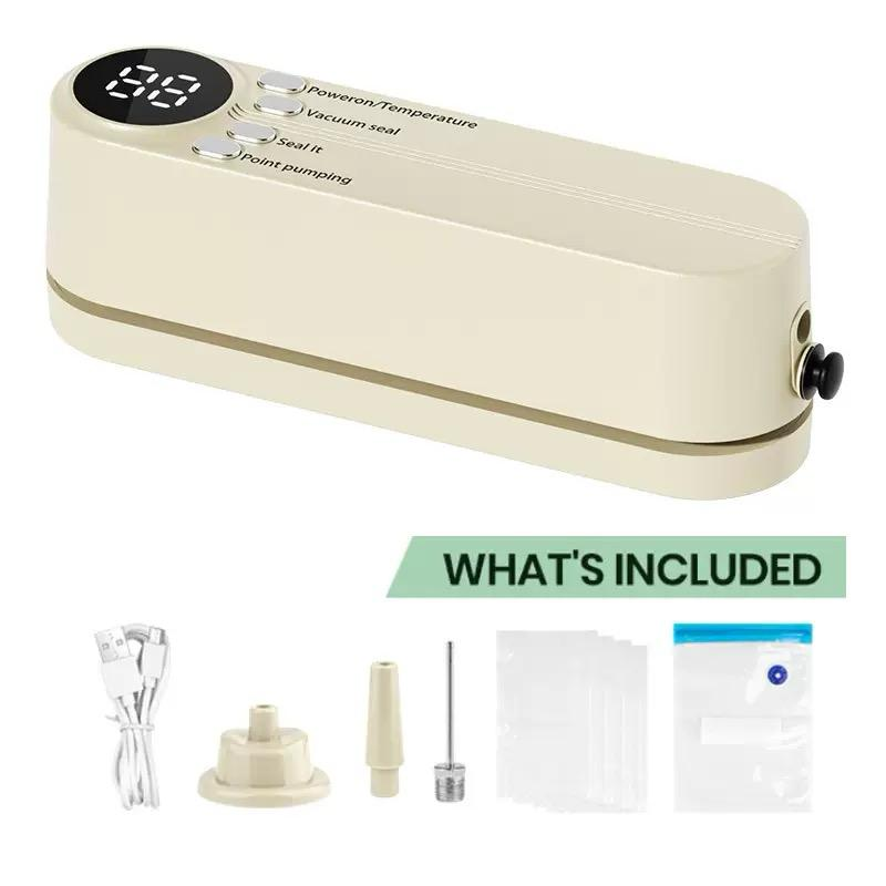 Smart Food Vacuum Sealer Small Portable Food Packaging Plastic Sealing Machine