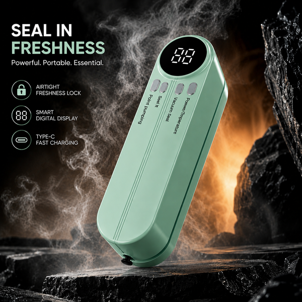 Smart Food Vacuum Sealer Small Portable Food Packaging Plastic Sealing Machine